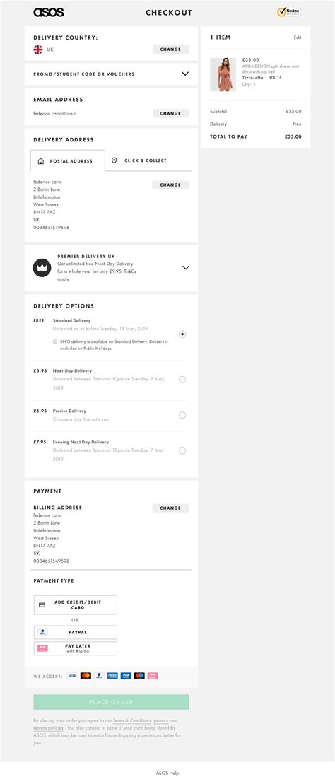 asos delivery options